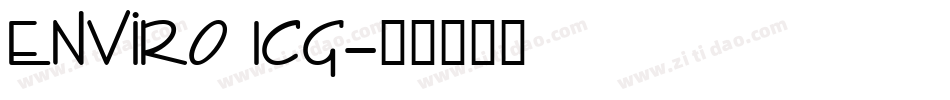 Enviro ICG字体转换